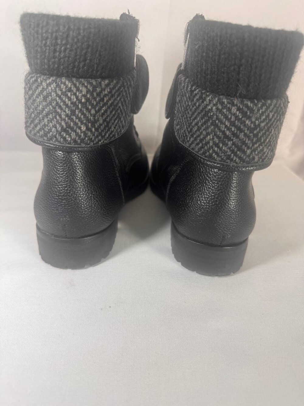 Torrid Foldover Sweater-Trimmed Combat Boots - Picture 3 of 7